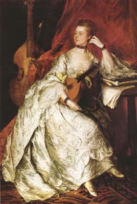 Thomas Gainsborough Miss Anne Ford (mk08) France oil painting art